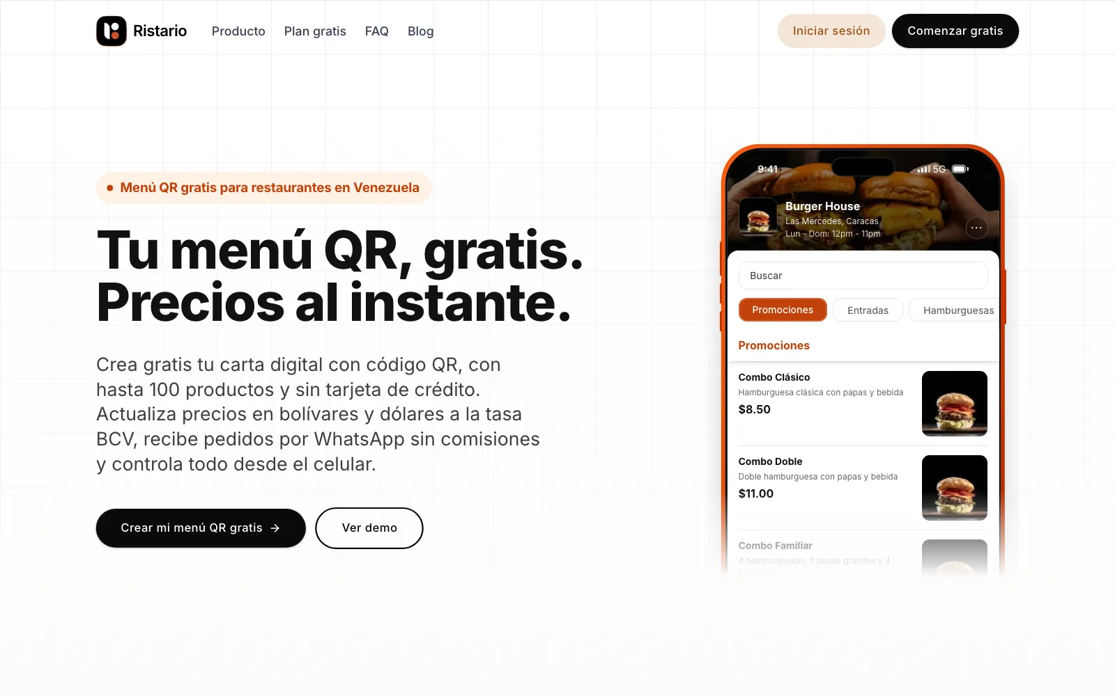 Home page at desktop size